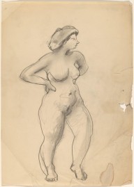 Standing Female Nude Facing Right-ZYGR69148