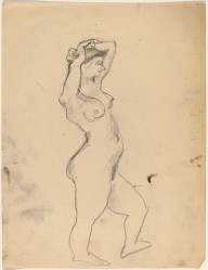 Standing Nude Facing Right, Arms Folded on Top of Head-ZYGR68974