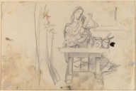 Woman Seated at a Table-ZYGR68809