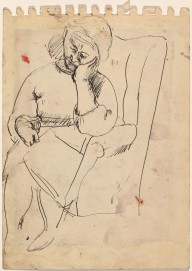 Woman Seated in a Chair [verso]-ZYGR69066