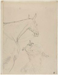 ZYMd-62386-The Horse and The Collie (Le Cheval et le colley) 1898