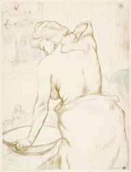 ZYMd-63514-Woman at her Toilette, Washing Herself (Femme qui se lave, La toilette) from Elles 1896