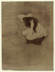 ZYMd-63516-Woman Combing Her Hair (Femme qui se peigne, La coiffure) from Elles 1896