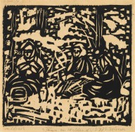 Ernst Ludwig Kirchner-Drei Frauen am Waldesrand. 1906.