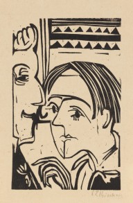 Ernst Ludwig Kirchner-Frau und Mann. 1927.