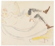 Ernst Ludwig Kirchner-Liegendes M�dchen. Um 1909.