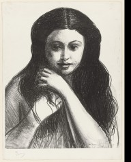 Head of a Girl With Black Hair (Femme avec cheveux noir) from Metamorphoses_1927