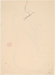 Untitled [sketch of a profile] [verso]-ZYGR144458