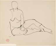 Untitled [seated female nude with hand on knee]-ZYGR122627