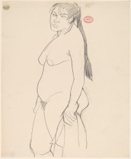 Untitled [standing female nude with long ponytail]-ZYGR122425