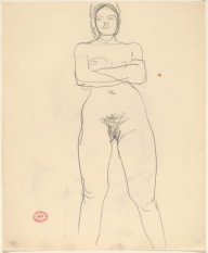 Untitled [standing female nude with arms crossed]-ZYGR122817