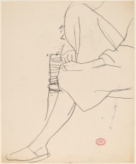 Untitled [seated woman with arms holding right leg]-ZYGR122810