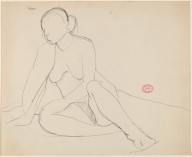 Untitled [seated nude leaning on her right arm]-ZYGR121992