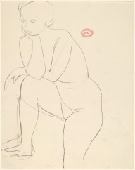 Untitled [female nude stepping up and resting on right leg]-ZYGR122589