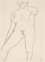 Untitled [standing nude with her left hand under her chin] [verso]-ZYGR144515