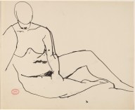 Untitled [seated female nude with left hand on right knee]-ZYGR122038