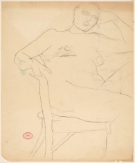 Untitled [seated nude leaning her head on her left hand]-ZYGR122672