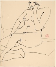 Untitled [seated nude covering her left cheek]-ZYGR122503
