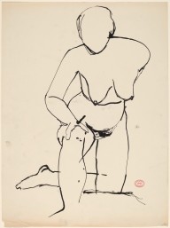 Untitled [nude resting on her knee and leaning forward]-ZYGR122780
