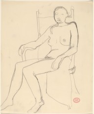 Untitled [nude turning to the left in her chair]-ZYGR121996