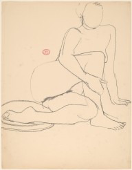 Untitled [nude seated on floor and holding her left leg]-ZYGR122788