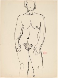 Untitled [front view of a standing female nude]-ZYGR122777