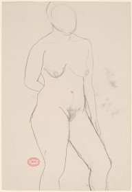 Untitled [standing female nude with right arm behind back]-ZYGR122020