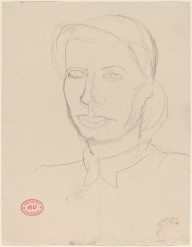 Untitled [head of a woman with articulated shirt collar]-ZYGR122307