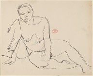 Untitled [seated female nude leaning on right arm]-ZYGR122225