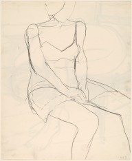 Untitled [seated woman with hands in lap] [verso]-ZYGR144457