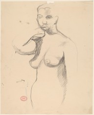 Untitled [standing female nude with raised right arm]-ZYGR122870