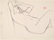 Untitled [reclining nude with her hands drawn to her forehead]-ZYGR122963
