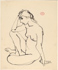 Untitled  [seated nude with right hand to her forehead]-ZYGR122535