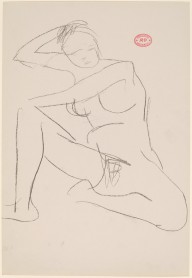Untitled [nude seated and resting her right arm on a support]-ZYGR121990