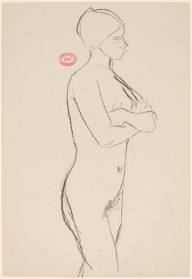 Untitled [side view of standing female nude with arms crossed]-ZYGR122492