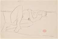 Untitled [female nude reclining on a spread blanket]-ZYGR122883