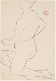 Untitled [kneeling female nude side view]-ZYGR122201