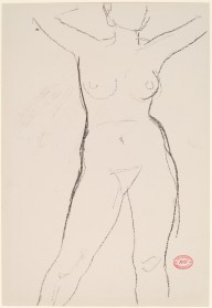 Untitled [standing female nude with arms raised]-ZYGR122563