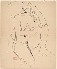 Untitled [seated female nude with head in left hand]-ZYGR122181