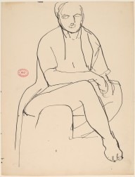 Untitled [seated female nude with right foot forward]-ZYGR122687