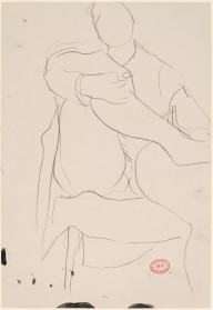 Untitled [figure seated in chair with leg crossed]-ZYGR122709