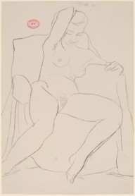 Untitled [seated female nude with right arm behind her head]-ZYGR122405