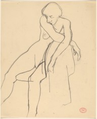 Untitled [female nude with arms crossed on chair back]-ZYGR122625