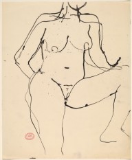 Untitled [standing nude with her left leg elevated]-ZYGR122983