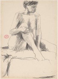 Untitled [seated nude holding her right leg with both hands]-ZYGR122458