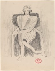 Untitled [stylized image of a seated woman]-ZYGR121942