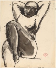 Untitled [seated nude with her arms behind her head]-ZYGR121979