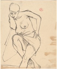 Untitled [seated nude covered across her thighs]-ZYGR122081
