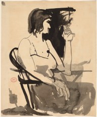 Untitled [woman with cigarette seated in a Windsor chair]-ZYGR122676