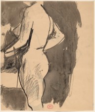 Untitled [side view of a female nude] [recto]-ZYGR122532